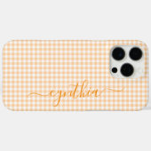Coques Case-Mate iPhone Signature Gingham Petite Pêche (Verso (horizontal))