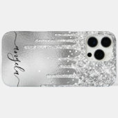 Coques Case-Mate iPhone Signature Glam des gouttes de Parties scintillant  (Verso (horizontal))