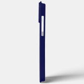 Coques Case-Mate iPhone Signature Monogramme manuscrit bleu (Verso / Gauche)