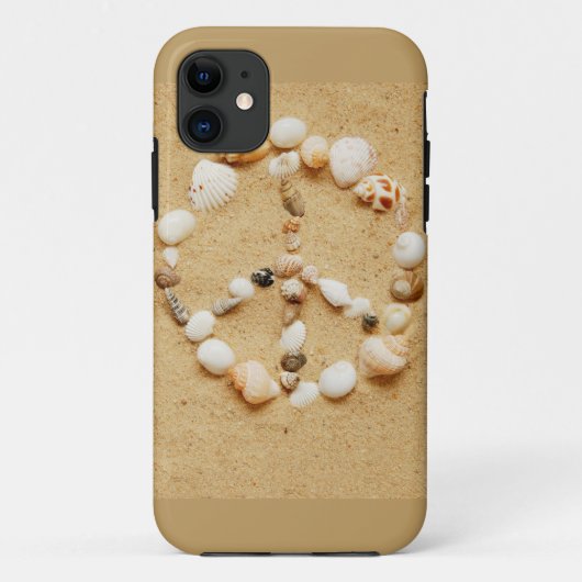 Coques Case-Mate iPhone Signe de paix minuscule de coquillage (Dos)
