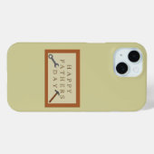 COQUES Case-Mate iPhone SIGNE FÊTE DES PÈRES EN BOIS (Verso (horizontal))
