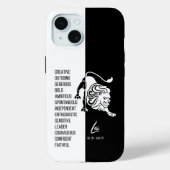 Coques Case-Mate iPhone SIGNE LÉO Zodiaque (Verso)