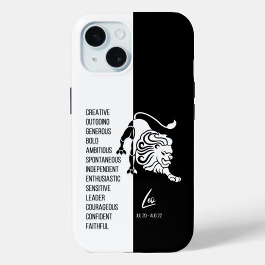 Coques Case-Mate iPhone SIGNE LÉO Zodiaque (Verso)