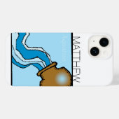 Coques Case-Mate iPhone SIGNE Zodiaque Aquarius personnalisé Anniversaire  (Verso (horizontal))