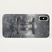 Coques Case-Mate iPhone SIGNE Zodiaque Gemini Grunge Argent Distressé (Dos (Horizontal))