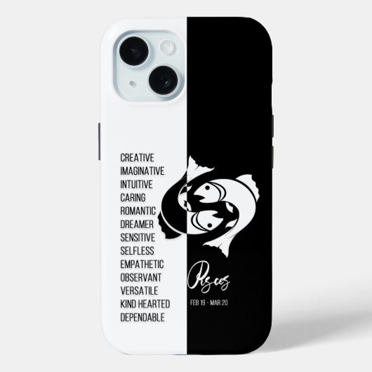Coques Case-Mate iPhone SIGNE Zodiaque Pisces (Verso)