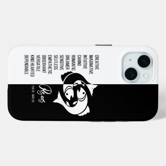 Coques Case-Mate iPhone SIGNE Zodiaque Pisces (Verso (horizontal))