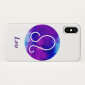 Coques Case-Mate iPhone SIGNE Zodiaque tendance Leo Nebula violette (Dos (Horizontal))