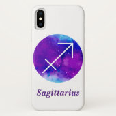 Coques Case-Mate iPhone SIGNE Zodiaque tendance Sagittarius Nebula violett (Dos)