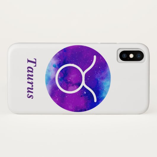 Coques Case-Mate iPhone SIGNE Zodiaque tendance Taurus Nebula violette (Dos (Horizontal))
