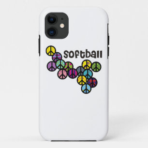 Coques Pour iPhone Signes de paix du base-ball remplis