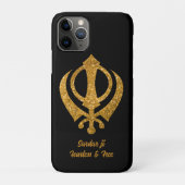 Coques Case-Mate iPhone Sikh Khanda "Sans peur et libre" (Dos)