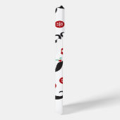 Coques Case-Mate iPhone Silencieux Moustache Funny Visage Mistletoe Coeur  (Verso / Droite)