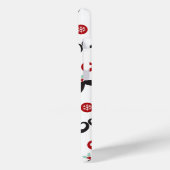 Coques Case-Mate iPhone Silencieux Moustache Funny Visage Mistletoe Coeur  (Verso / Gauche)