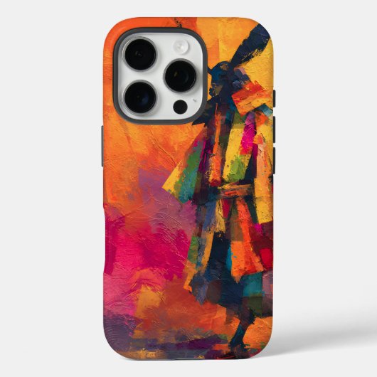 Coques Case-Mate iPhone Silhouette Abstraite du guerrier de Samurai (Verso)
