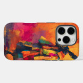 Coques Case-Mate iPhone Silhouette Abstraite du guerrier de Samurai (Verso (horizontal))