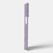 Coques Case-Mate iPhone Silhouette assise lapin noir sur marbre violet (Verso / Droite)