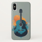 Coques Case-Mate iPhone Silhouette classique de guitare (Dos)