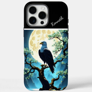 Coques iPhone 16 Pro Max Silhouette d'aigle sur le Willow