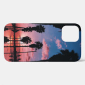 Coques Case-Mate iPhone Silhouette d'arbre sous ciel nuageux (Verso (horizontal))