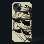 iPhone 13 Coque Silhouette de bateau avec les voiles se<br><div class="desc">La silhouette belle d'un bateau de navigation avec se soulever navigue. Vous pouvez même voir quelques chiffres se tenir sur la plate-forme,  surveillant le progrès du bateau ou appréciant juste la brise marine fraîche. N'importe qui qui aime la mer devrait purchse ce morceau !</div>
