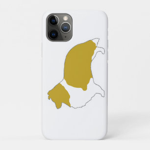 Case-Mate iPhone Case Silhouette de Berger des Shetland Sable et Blanc