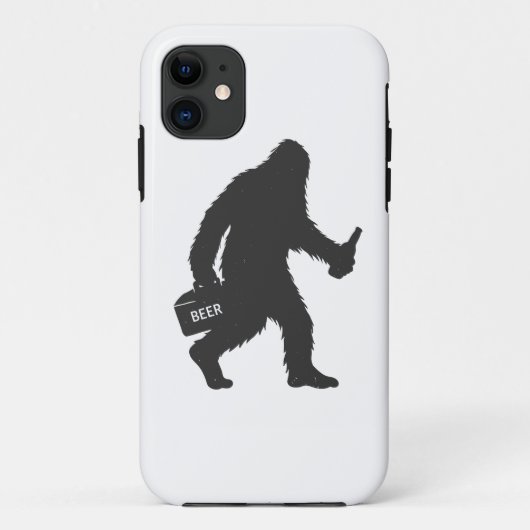 Coques Case-Mate iPhone Silhouette de bière Bigfoot (Dos)