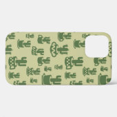 Coques Case-Mate iPhone Silhouette de cactus succulent en tasses et pots (Verso (horizontal))