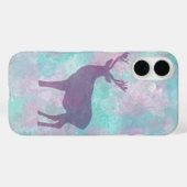 Coques Case-Mate iPhone Silhouette de cerf Abstrait simple Hiver Mignon Pa (Verso (horizontal))