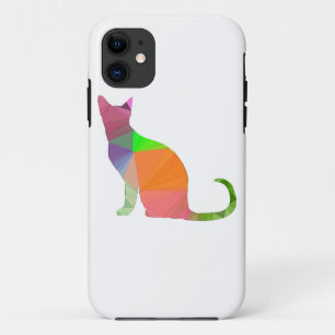 Coque iPhone 11 Silhouette de chat à faible densité