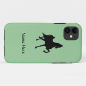 Coques Case-Mate iPhone Silhouette de cheval de Saddlebred (Dos (Horizontal))