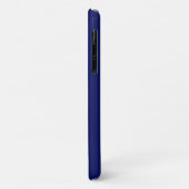 Coques Case-Mate iPhone Silhouette de Chicago bleu (Dos/Gauche)