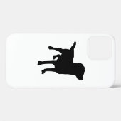Coques Case-Mate iPhone Silhouette de chien (Verso (horizontal))