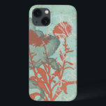iPhone 13 Case Silhouette de Fleurs rouges sur Arrière - plan Tur<br><div class="desc">Trois fleurs rouges contrastent avec un arrière - plan turquoise dans ce tableau de Megan Meagher. Une silhouette d'une autre fleur se penche à gauche de l'impression. Un morceau simple avec beaucoup de choses en cours. Cela ferait un beau cadeau pour un ami ou aimé qui aime l'art!</div>