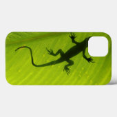 Coques Case-Mate iPhone Silhouette de Gecko (Verso (horizontal))