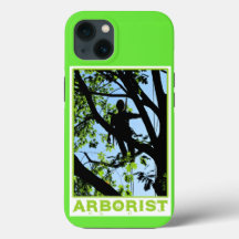 Silhouette de grimpeur d'arbre : Arboriste