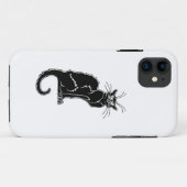 Coques Case-Mate iPhone silhouette de l'animal du chat noir (Dos (Horizontal))