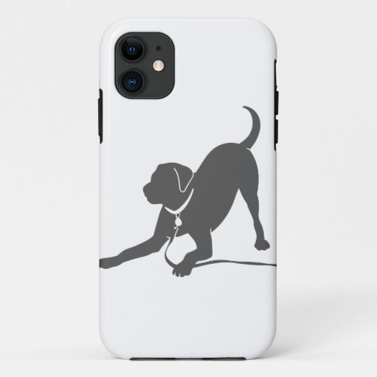 Coques Case-Mate iPhone Silhouette de l'extracteur Labrador (Dos)