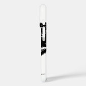 Coques Case-Mate iPhone Silhouette de palmiers blancs noirs (Verso / Gauche)