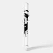 Coques Case-Mate iPhone Silhouette de palmiers blancs noirs (Verso / Droite)