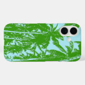 Coques Case-Mate iPhone Silhouetté de palmiers tropicaux (Verso (horizontal))