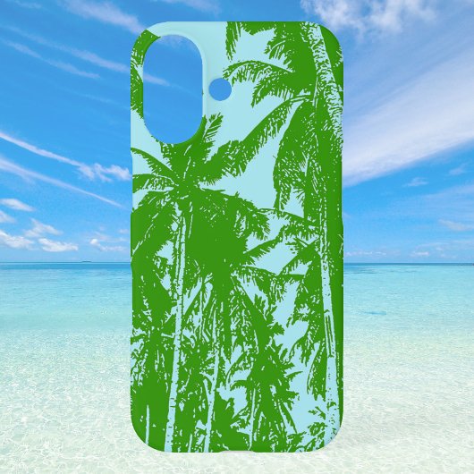 Coques Case-Mate iPhone Silhouetté de palmiers tropicaux