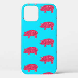 Case-Mate iPhone Case Silhouette de Porky Pig Pailleté Rose Fille de la