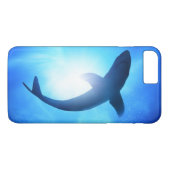 Coques Case-Mate iPhone Silhouette de requin d'océan profond (Dos (Horizontal))