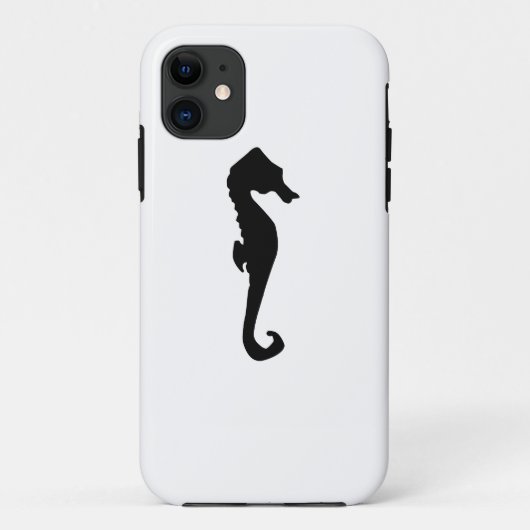 Coques Case-Mate iPhone Silhouette d'hippocampe (Dos)