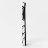 Coques Case-Mate iPhone Silhouette d'impression Brown et Turquoise de serp (Dos/Gauche)