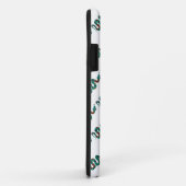 Coques Case-Mate iPhone Silhouette d'impression Brown et Turquoise de serp (Dos/Droite)