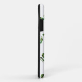 Coques Case-Mate iPhone Silhouette d'impression en noir et vert serpent (Dos/Droite)