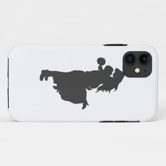 Coques Case-Mate iPhone Silhouette d'un couple (Dos (Horizontal))
