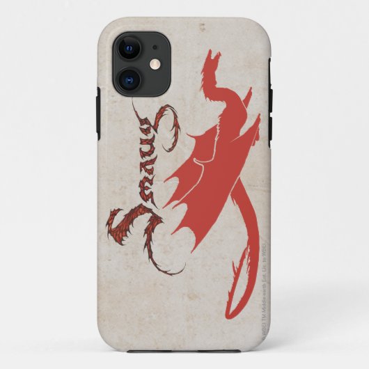 Coques Case-Mate iPhone Silhouette et nom de SMAUG™ (Dos)